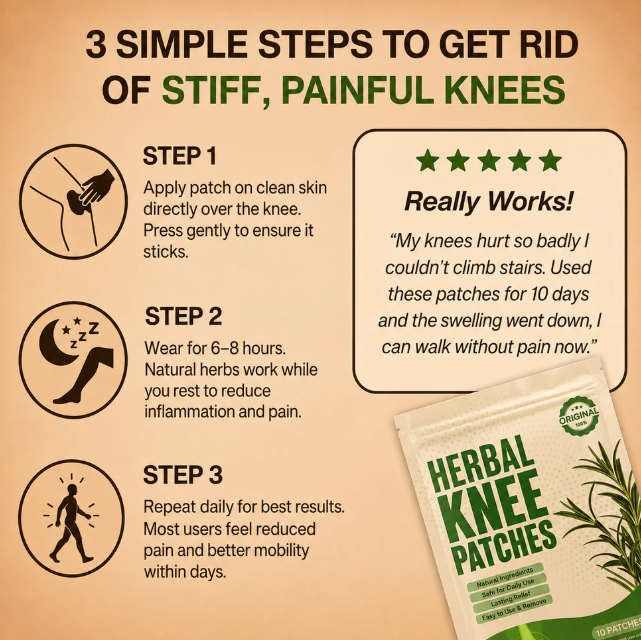 Knee Pain Relief Patch (Pack of 10)