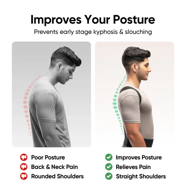 Posture Corrector Free Size Designed to provide exceptional Back Straight And Shoulder Support Belt