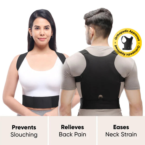 Posture Corrector Free Size Designed to provide exceptional Back Straight And Shoulder Support Belt