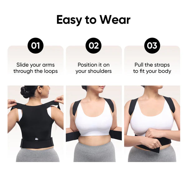 Posture Corrector Free Size Designed to provide exceptional Back Straight And Shoulder Support Belt